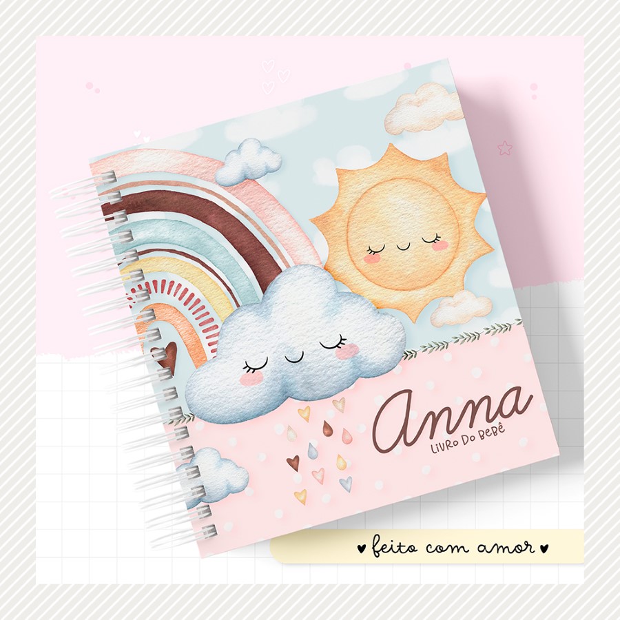 Livro do Bebê - Arco-íris Menina