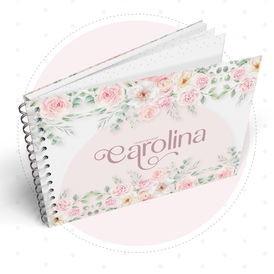 Livro do Bebê - Floral 09