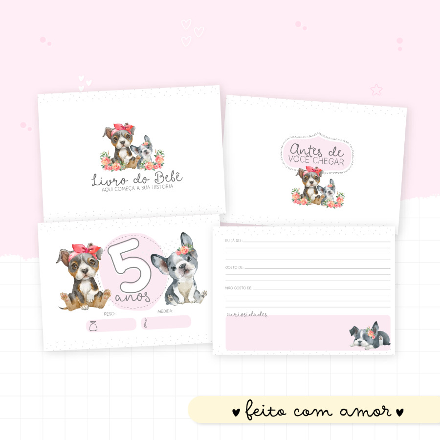 Livro do Bebê - Cachorrinhas - Imagem 2