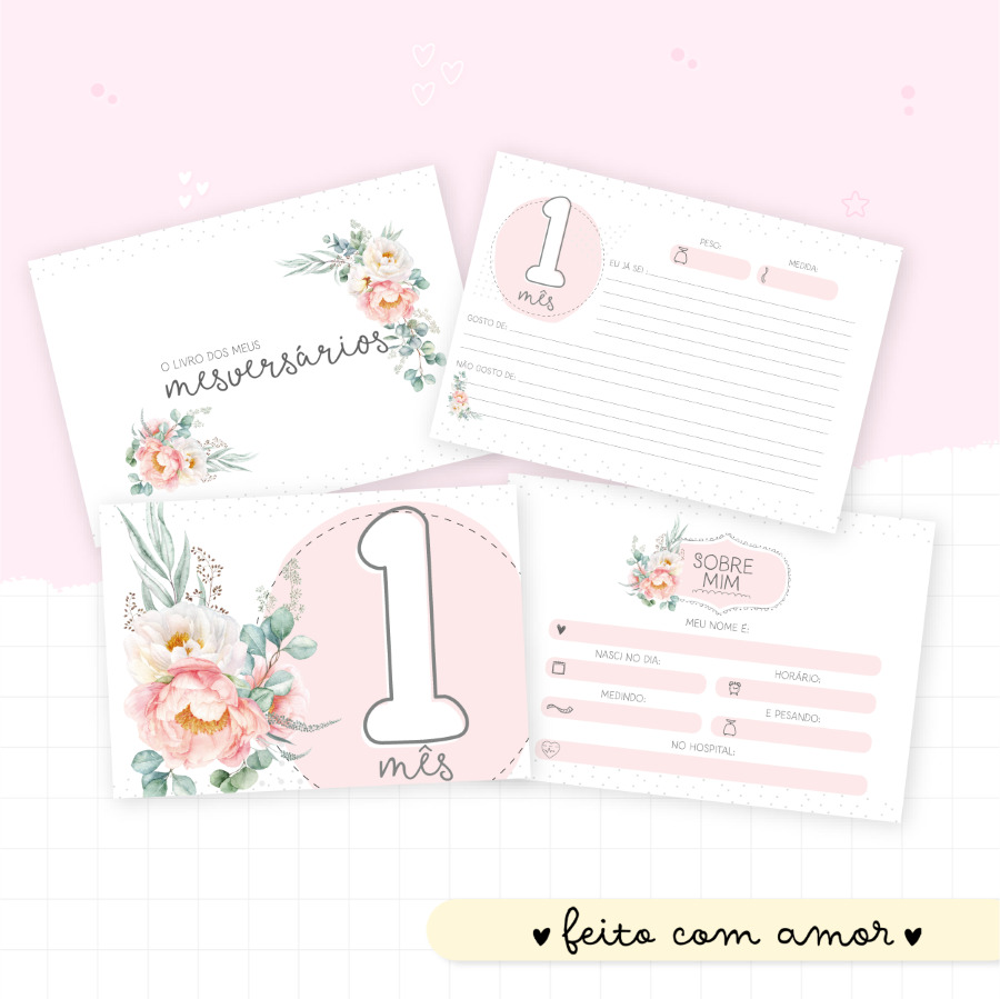 Livro do Bebê - Floral 04 - Imagem 3