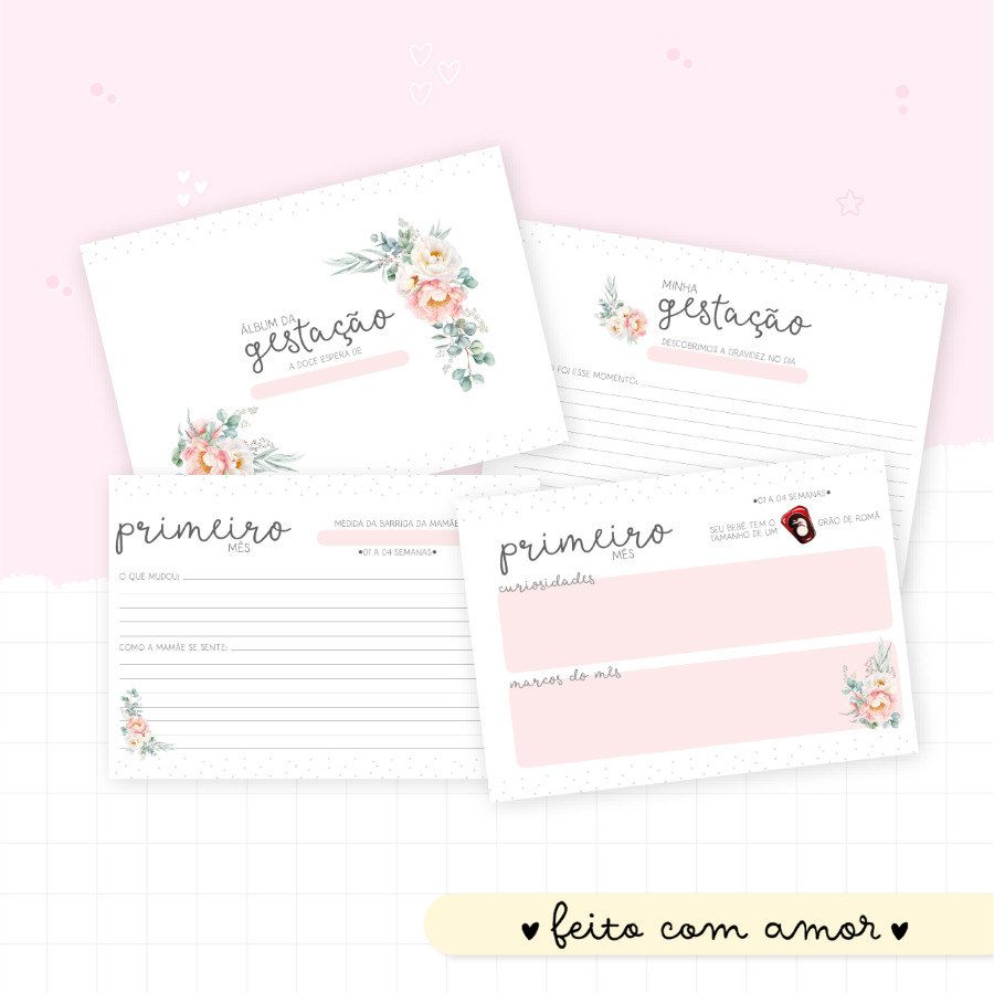 Livro do Bebê - Floral 04 - Imagem 2