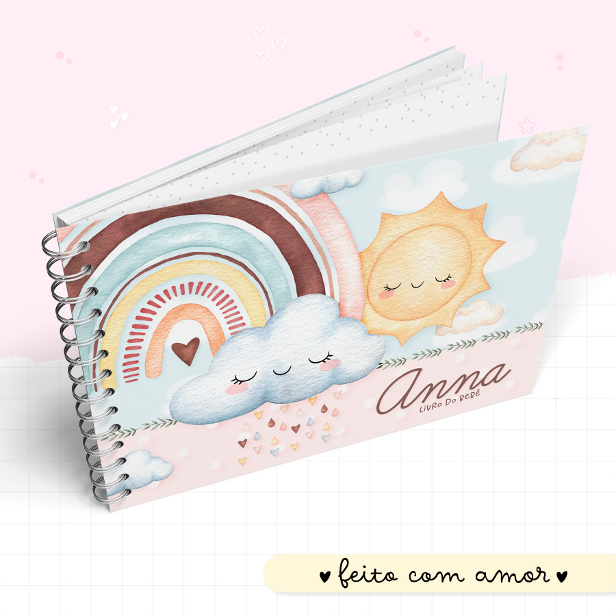 Livro do Bebê - Arco-Íris menina