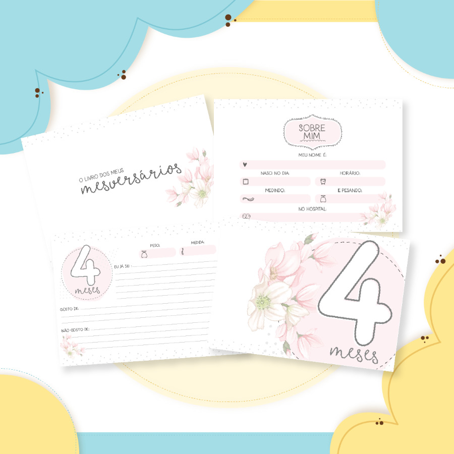 Livro do Bebê - Floral 03 - Imagem 2