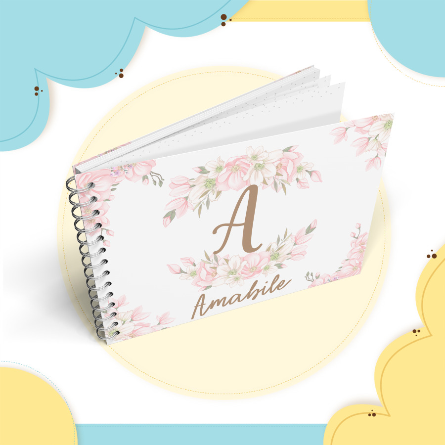 Livro do Bebê - Floral 03